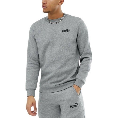Puma Men's Sweatshirt Ess Small Logo Crew Grey 586682 03