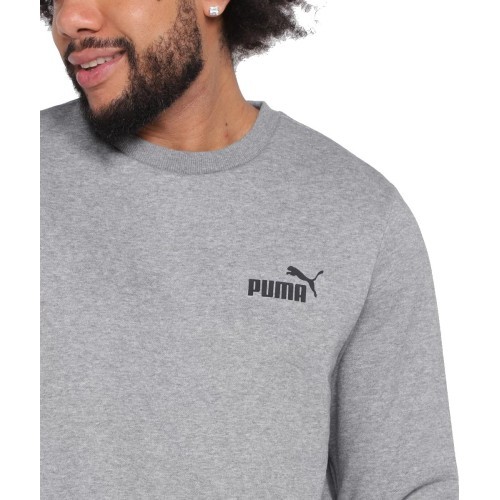 Puma Men's Sweatshirt Ess Small Logo Crew Grey 586682 03