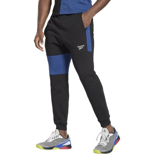 Мужские спортивные брюки Reebok Evostripe Crew Medium Blue Black HG3191