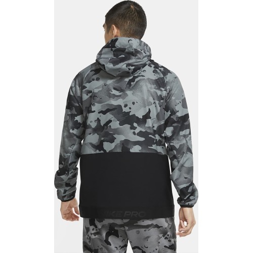 Nike vīriešu džemperis M NK Flx Vnt MX HD FZ Jkt Camo Grey Black