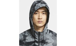 Nike vīriešu džemperis M NK Flx Vnt MX HD FZ Jkt Camo Grey Black
