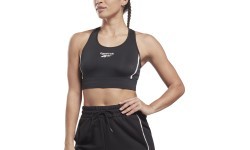 Reebok sieviešu sporta krūšturis Piping Pack Bralett Black HD2818