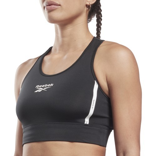 Reebok Piping Pack Bralette Women's Sports Bra Black HD2818