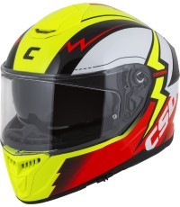 Motorcycle Helmet Cassida Integral GT 2.1 Flash Fluo Yellow/Fluo Red/Black/White