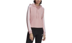 Adidas W 3S FT Cro Hoodie Women's Sweatshirt Pink HC9131