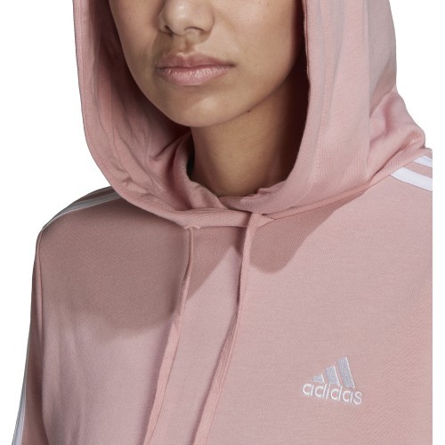 Adidas W 3S FT Cro Hoodie sieviešu džemperis, rozā HC9131