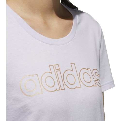 Женская блузка Adidas W E Branded T, фиолетовая