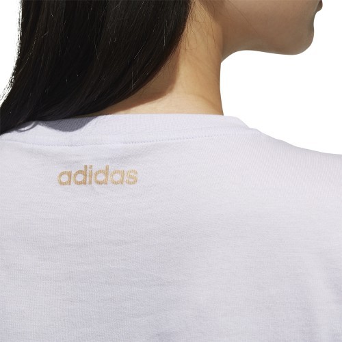 Женская блузка Adidas W E Branded T, фиолетовая