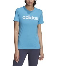 Adidas W Lin Tee Women's Blouse Blue HC9272