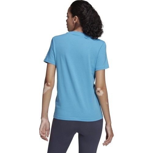 Женская блузка Adidas W Lin Tee, синяя, HC9272