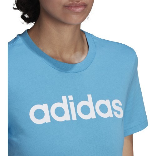 Женская блузка Adidas W Lin Tee, синяя, HC9272