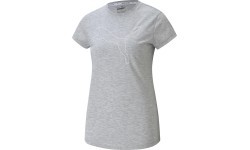 Puma RTG Heather Logo Tee Women's Shirt Grey 586455 04