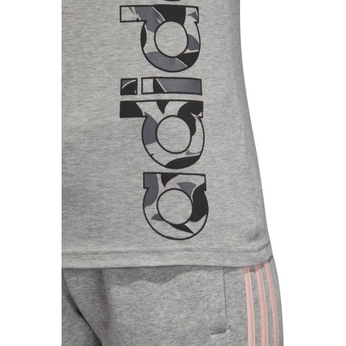 Adidas blūze AOP Linear Tee Grey Heather DJ1600