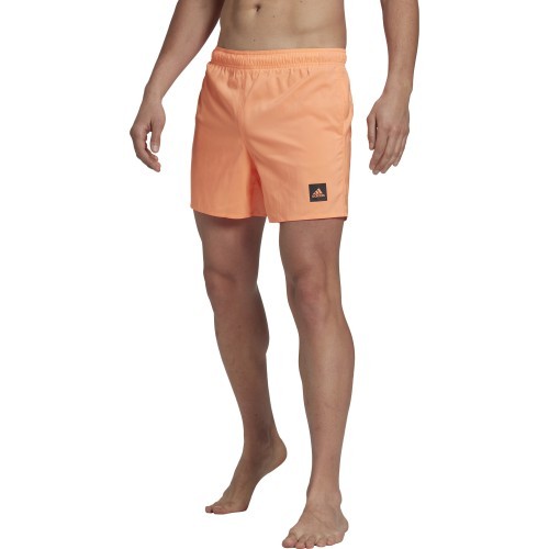 Adidas Solid CLX Short SL Men's Swim Shorts, Orange HP1778