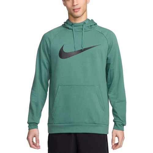 Nike Men's Sweatshirt Dri-FIT Hoodie Pullover Swoosh Green CZ2425 361