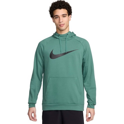 Nike Men's Sweatshirt Dri-FIT Hoodie Pullover Swoosh Green CZ2425 361