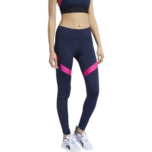 Женские легинсы Reebok Wor Mesh Tight Navy FU2349