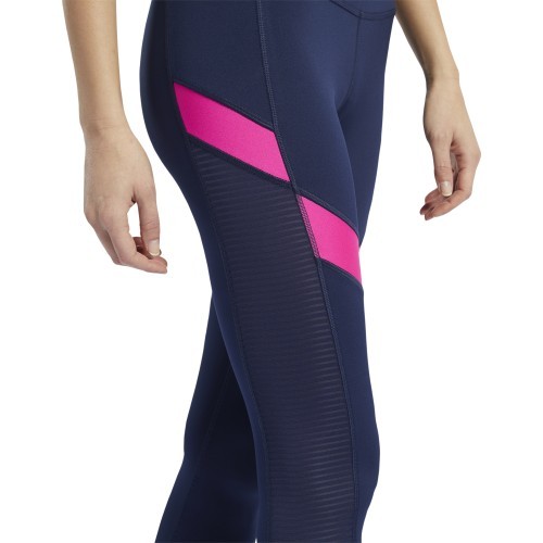 Reebok Wor Mesh Tight sieviešu legingi Navy FU2349