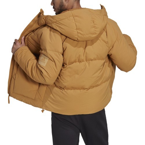 Мужской пуховик Adidas Big Baffle, коричневый HN9932