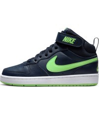 Подростковые кроссовки Nike Court Borough Mid 2 Navy Green CD7782 403