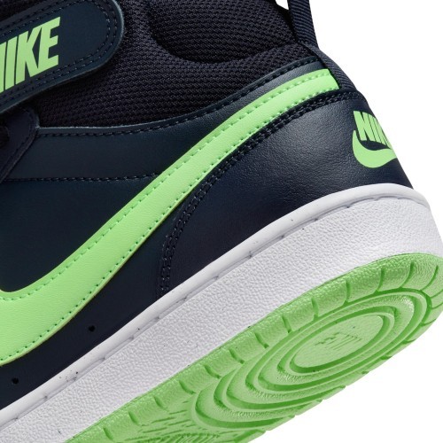 Nike Court Borough Mid 2 Junior Shoes Navy Green CD7782 403
