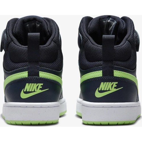 Nike apavi pusaudžiem Court Borough Mid 2 Navy Green CD7782 403