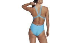 Adidas sieviešu peldkostīms 3 Bars Suit Blue HD0402