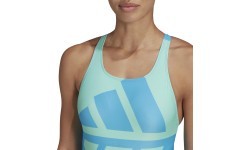 Adidas sieviešu peldkostīms 3 Bars Suit Blue HD0402
