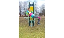 Sols vēdera muskulatūrai āra trenažieris D10