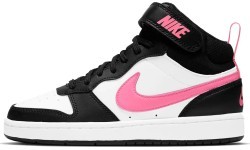 Nike Court Borough Mid 2 pusaudžu apavi White Black Pink CD7782 005