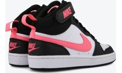 Подростковая обувь Nike Court Borough Mid 2 White Black Pink CD7782 005