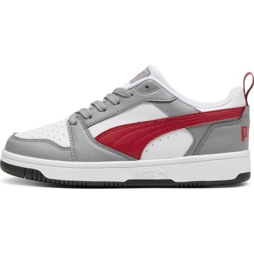 Puma Rebound V6 Lo Jr White Grey Red 393833 09