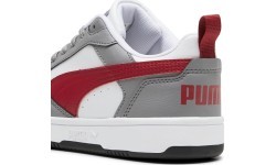 Кроссовки подростковые Puma Rebound V6 Lo Jr White Grey Red 393833 09