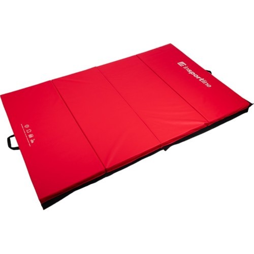 Salokāms vingrošanas paklājs inSPORTline Quad fold 200 x 120 x 5 cm - Red