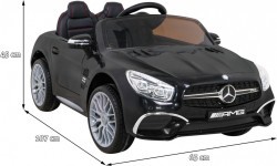 Bērnu elektromobilis Mercedes Benz AMG SL65 S, melns