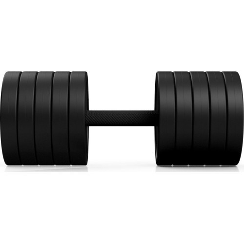 Rubberised Dumbbell Marbo, 40kg, Red