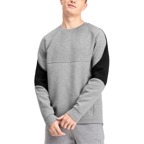 Мужской свитшот Puma Evostripe Crew Medium Grey Black 580091 03