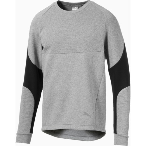 Puma Evostripe Crew vīriešu džemperis Medium Grey Black 580091 03