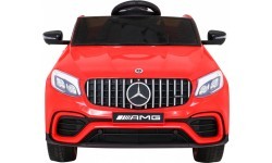 Elektromobilis Mercedes Benz GLC63S, sarkans