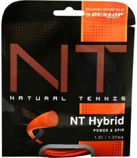Теннисные струны Dunlop NT HYBRID ORANGE + 1.31/1.27mm набор Black/Orange