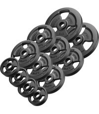 Marbo čuguna svara disku komplekts 29 kg (2x5 kg + 6x2,5 kg + 4x1 kg)