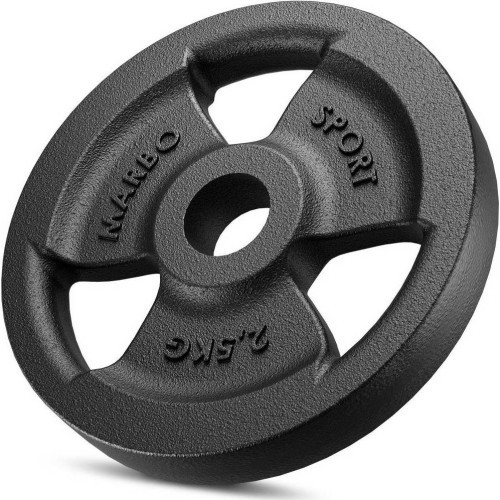 Marbo čuguna svara disku komplekts 29 kg (2x5 kg + 6x2,5 kg + 4x1 kg)