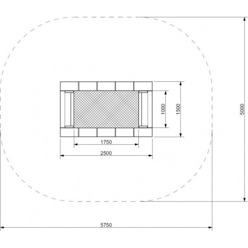 Trampoline Inter-Play Orta-I 150 x 250