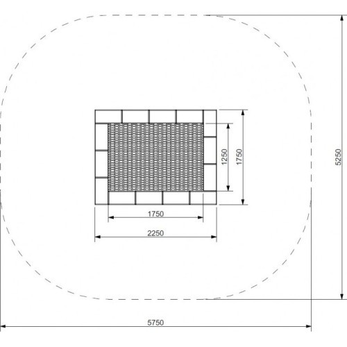 Батут Inter-Play Orta 175 x 225 WP