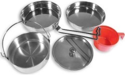 COOK SET STAINLESS STEEL 1 PERSON