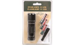 BLACK 12 LED (3AAA) FLASHLIGHT