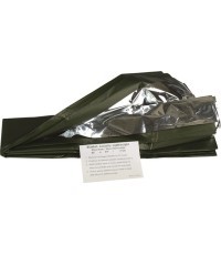 Спасательное одеяло Mil-Tec OD/серебристое