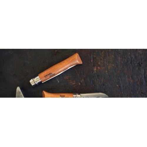 Folding Knife Opinel 10, Carbon Steel, Bech Wood