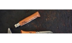 Складной нож Opinel 10, углеродистая сталь, бук