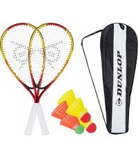 Speedminton Racketball Set Dunlop, Yellow-Red, 762091
